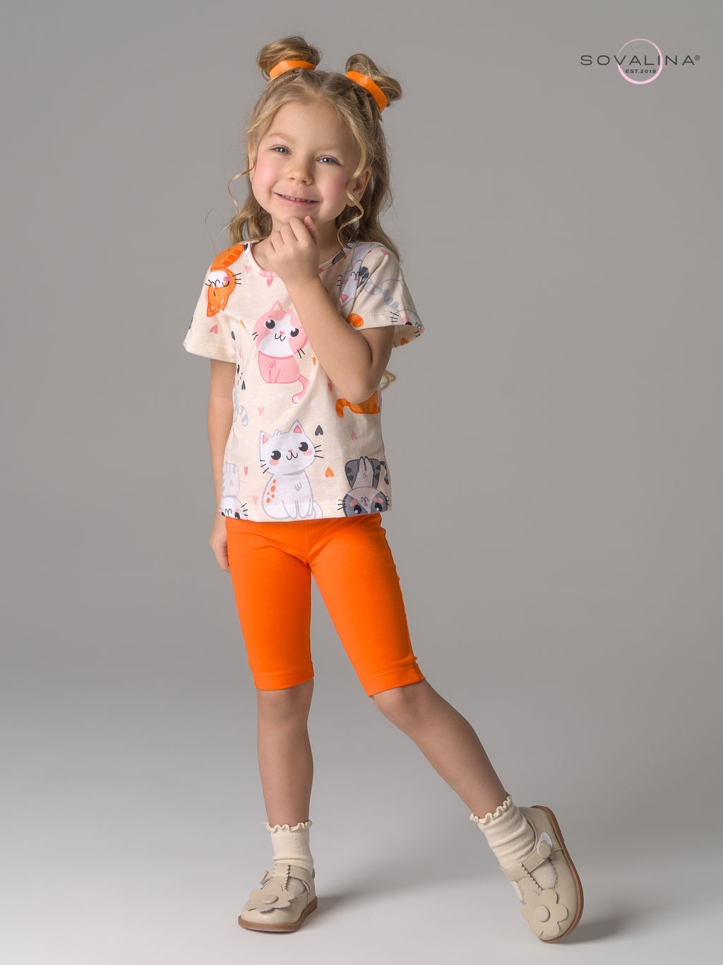 Костюм Актив солнечные котики-оранжевый - Sovalina фото 18