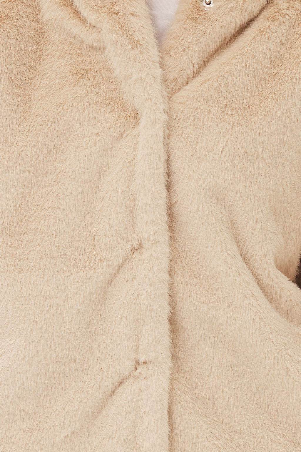 TRENDYOLMILLA Ekru Oversize Kapusonlu Kurk Mont TWOAW25MO00339  фото 4