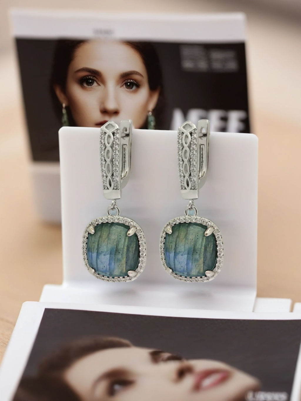 Серьги "Флюорит"