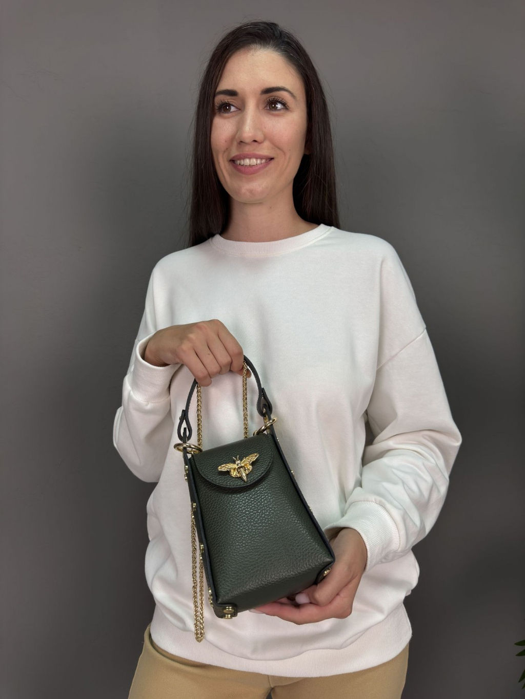 Сумка женская из телячьей кожи