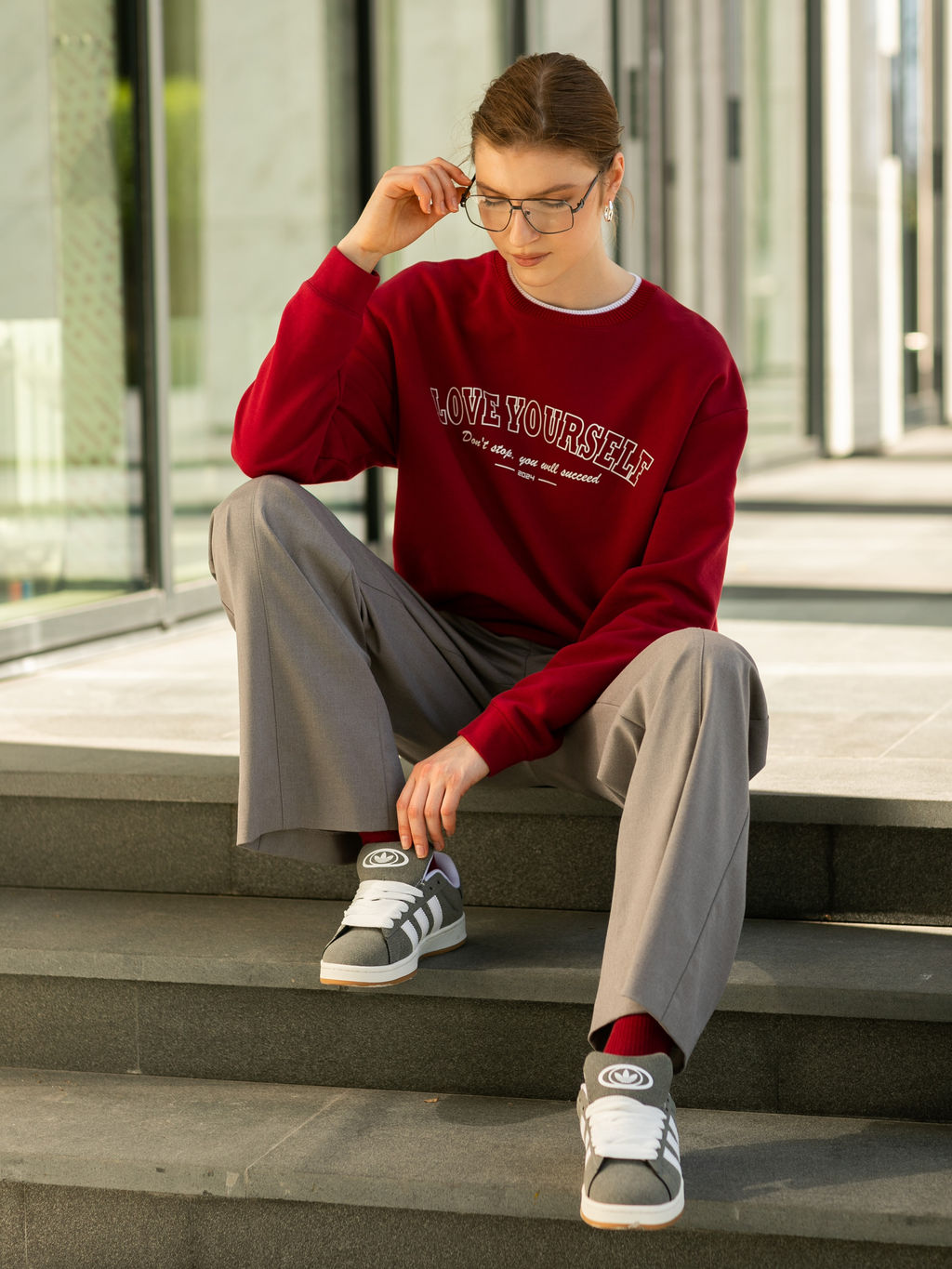 Толстовка с принтом