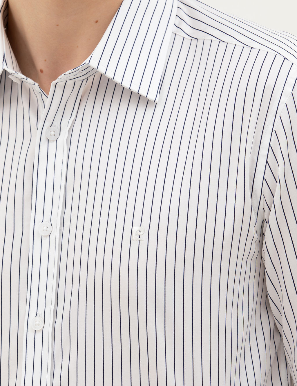Lacivert Slim Fit Uzun Kollu G_mlek