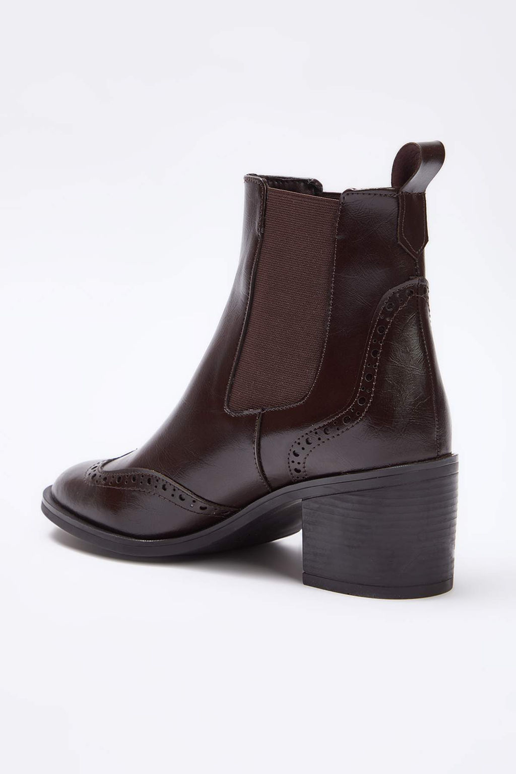 Kahverengi Lastik Detayl? Kad?n 6,5 cm Blok Topuklu Bot TAKAW26BO00089