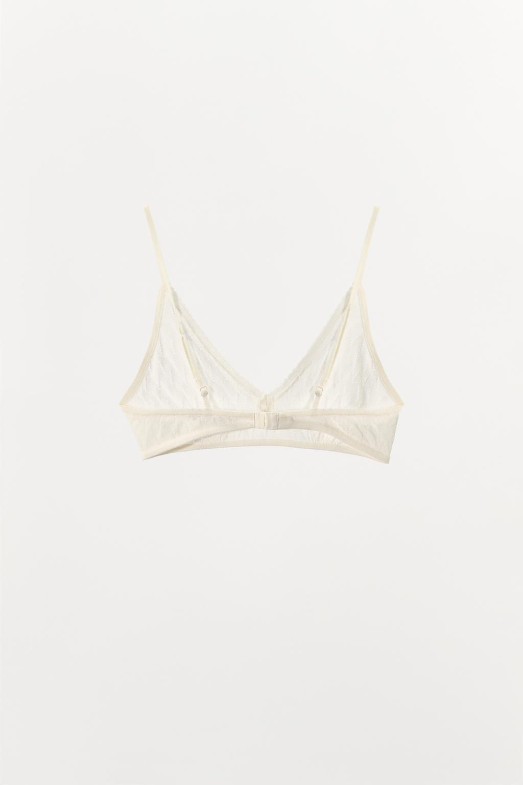 CHUNKY KNIT BRALETTE WITH BOW - Zara фото 8