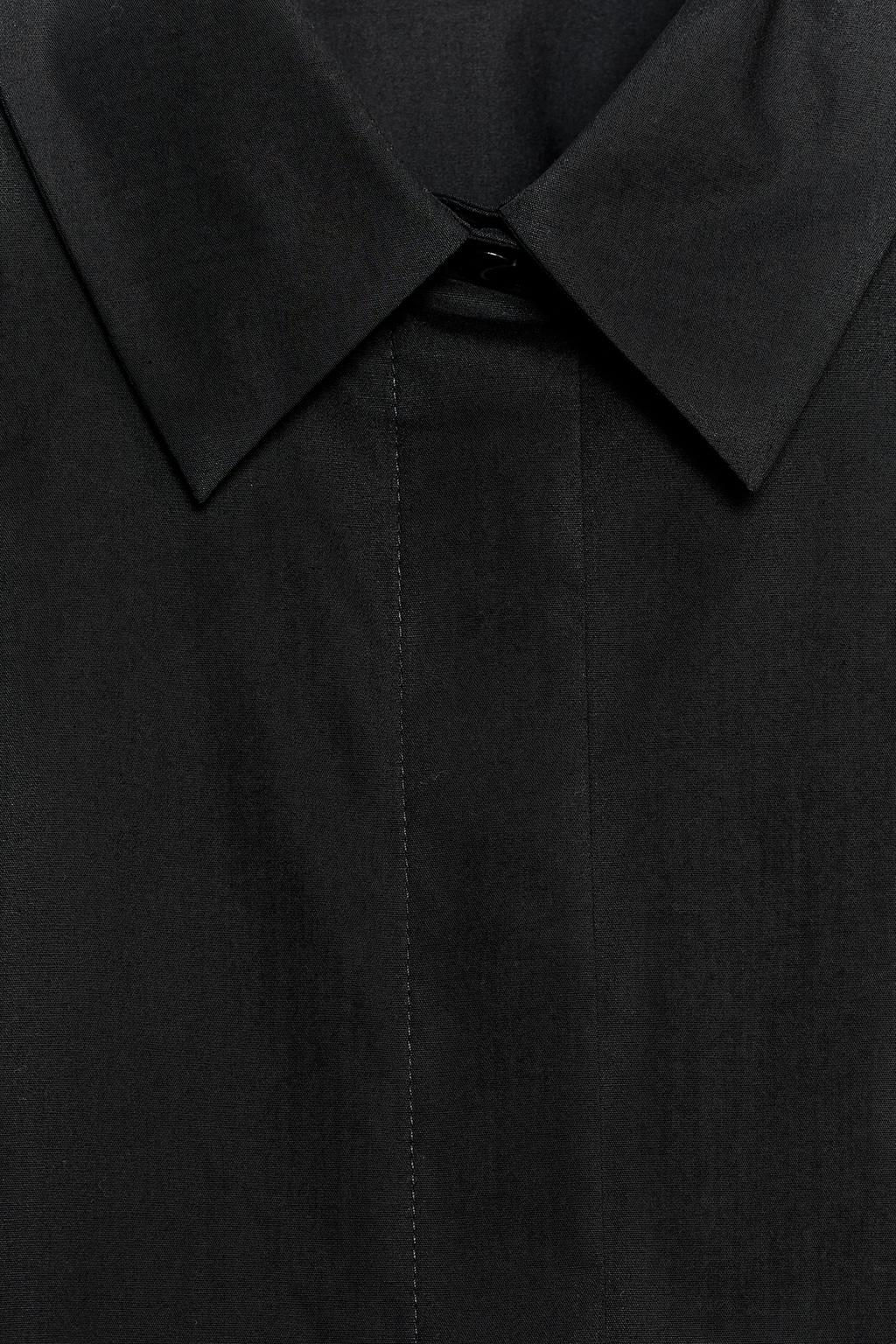 WIDE-SLEEVE POPLIN SHIRT - Zara фото 9