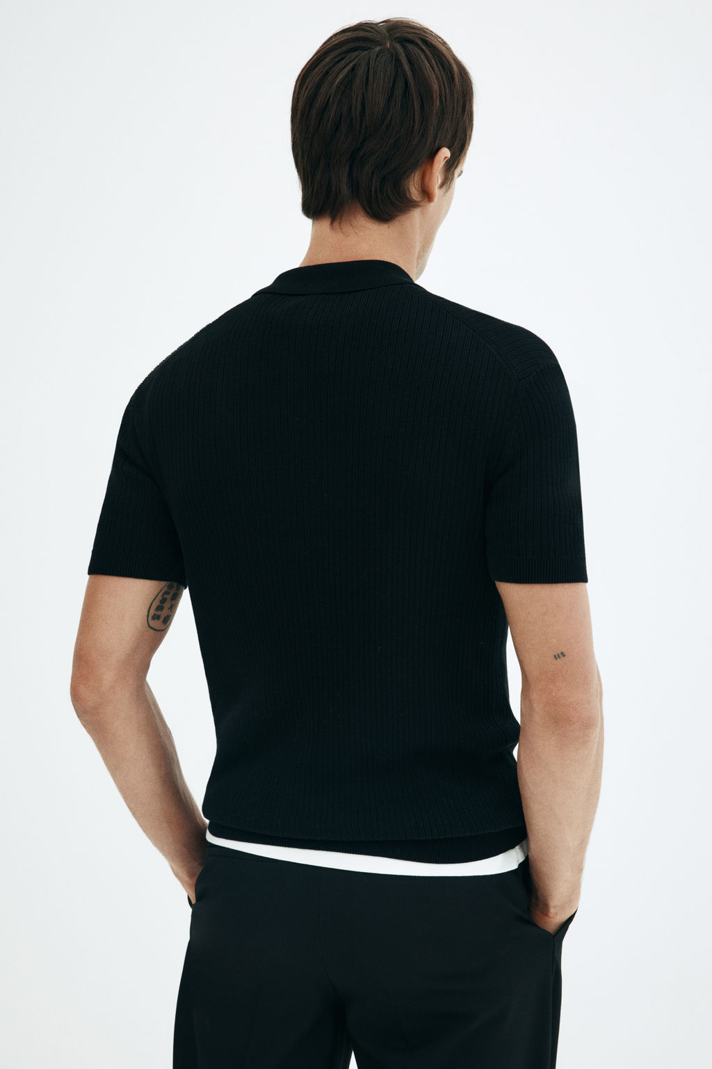 Polo con media cremallera Slim Fit - H&m фото 7