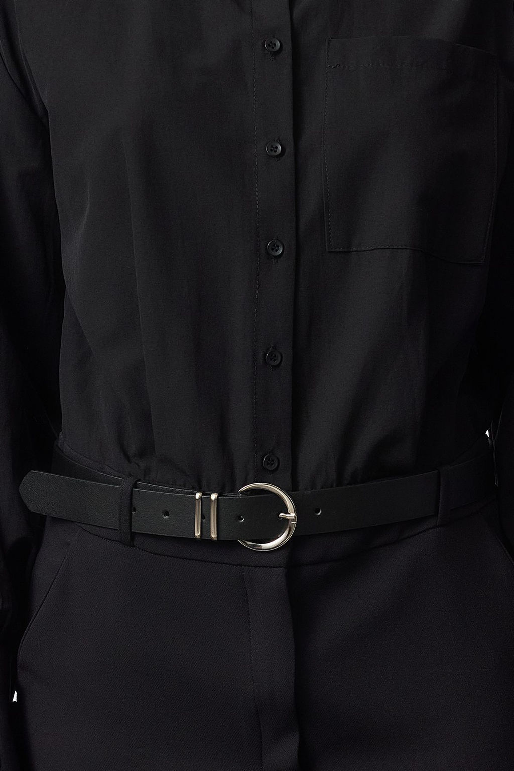 TRENDYOLMILLA Limited Edition Siyah Kemerli Mini Dokuma Elbise TWOAW25EL00294 фото 5