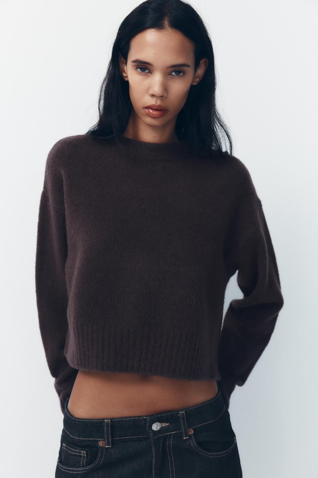 ROUND NECK KNIT SWEATER - Zara фото 14