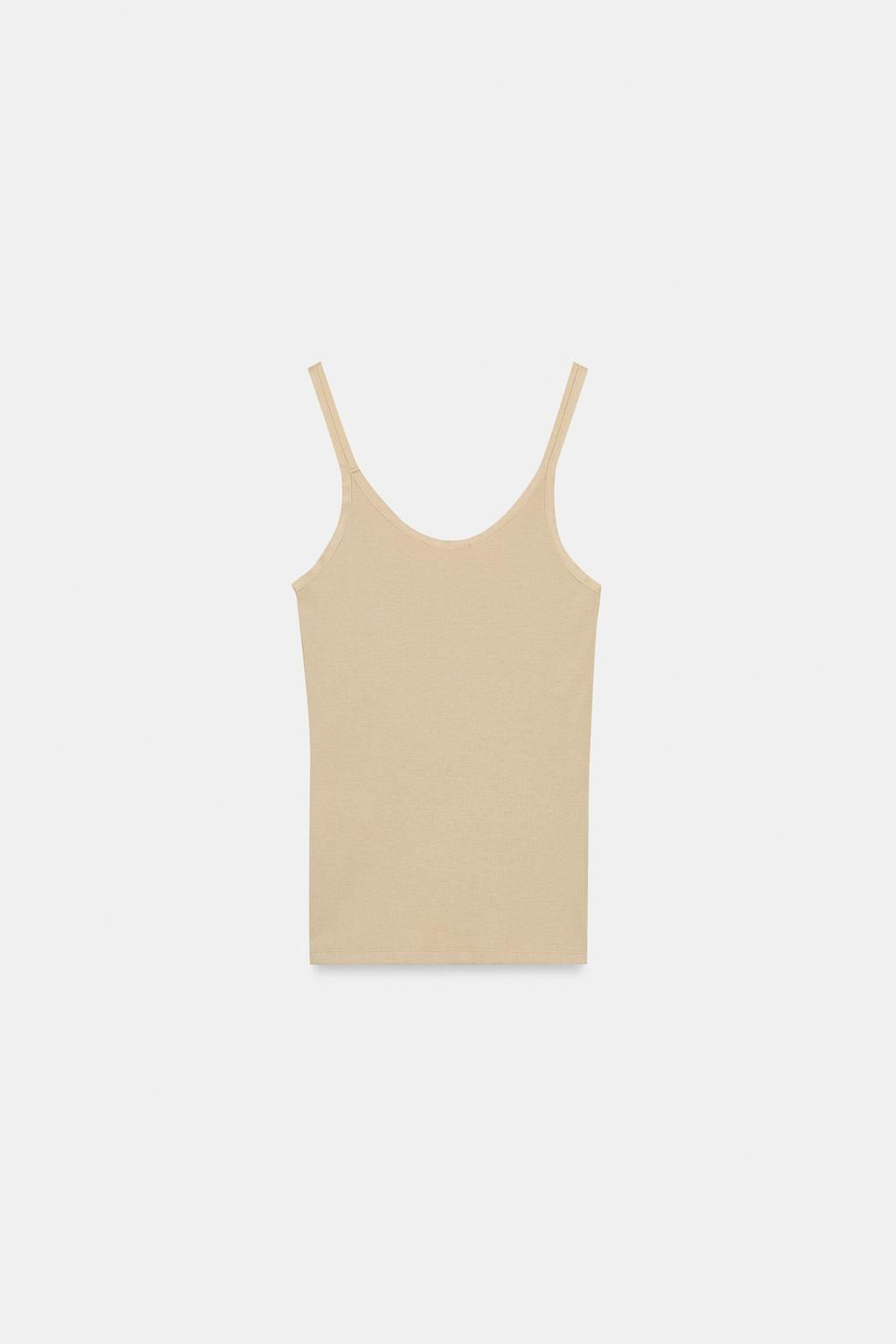 SOFT INTERLOCK TOP WITH DRAPED SIDE DETAIL - Zara фото 31