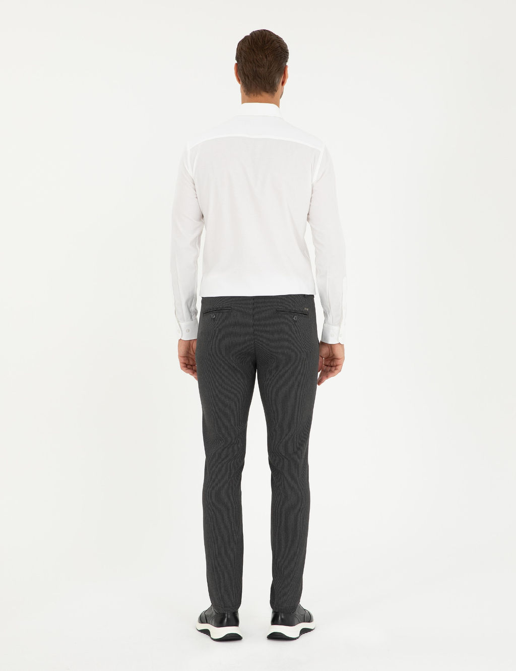 Antrasit Slim Fit Kanvas Pantolon - Pierre cardin фото 4