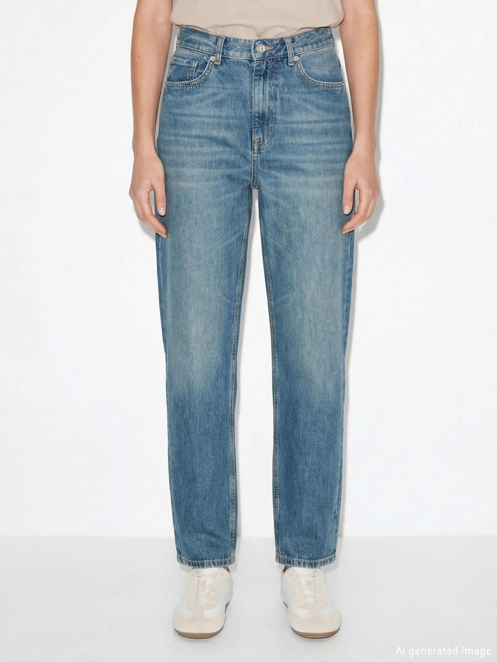 Straight Fit Kad?n Jean Pantolon