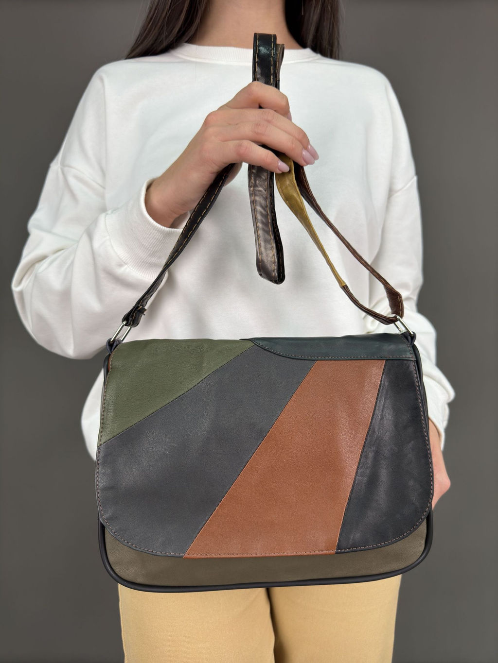 Сумка женская из телячьей кожи