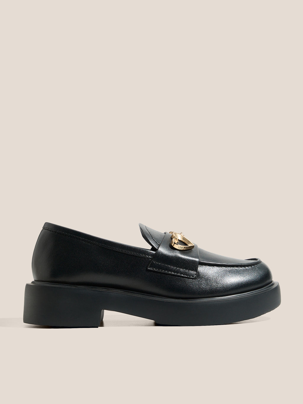 Женские лоферы LOVE MOSCHINO NEW CITY LOVE Артикул 4562256, черный