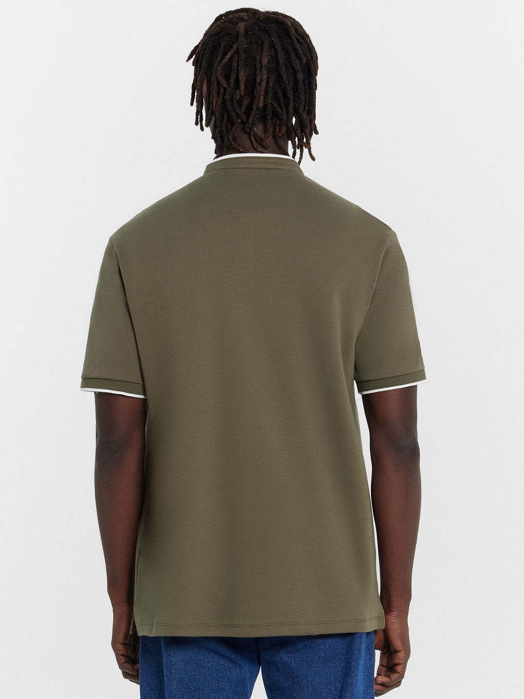 Поло мужское хаки серый хаки 111849/1 - Mark formelle фото 4