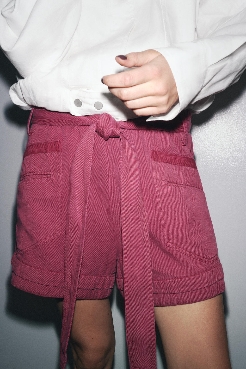 FLOWING SHORTS WITH BELT ZW COLLECTION - Zara фото 6