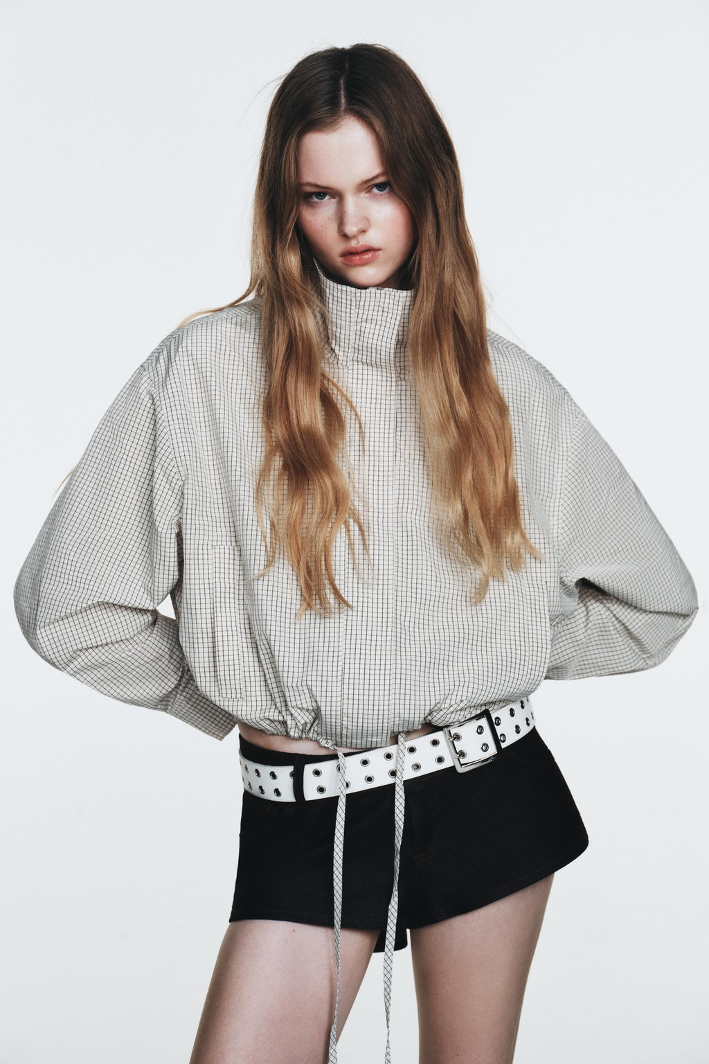 CHECK NYLON JACKET - Zara фото 3