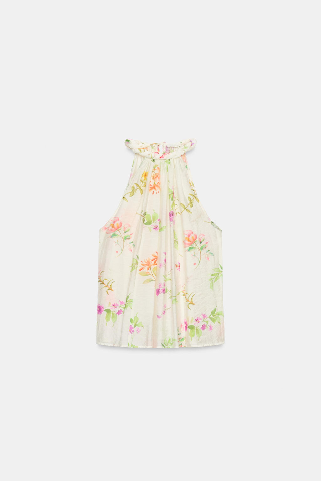 TOP HALTER ESTAMPADO FLORAL / Multicolor - Zara фото 7
