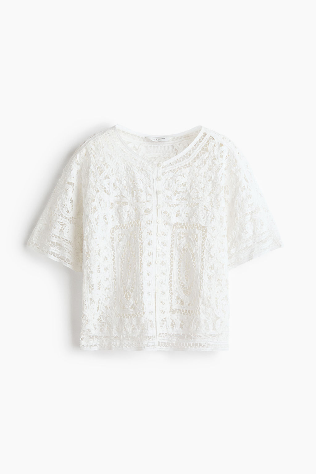 Blusa oversize efecto crochet