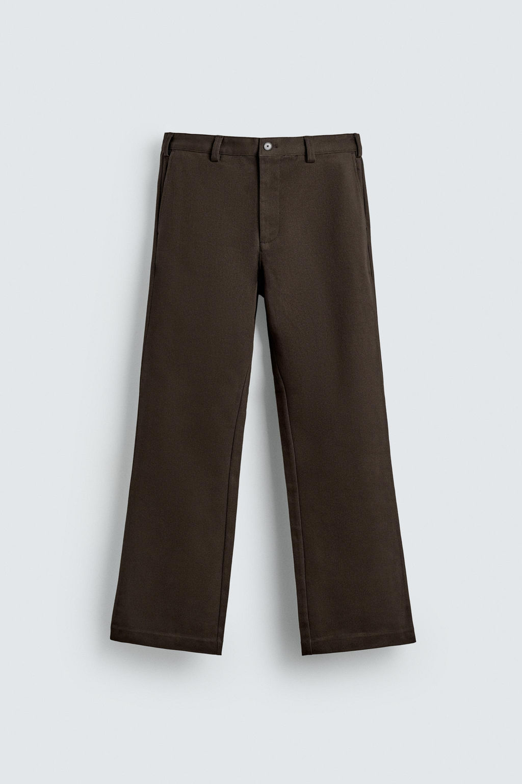 FLARE FIT TWILL TROUSERS - Zara фото 10