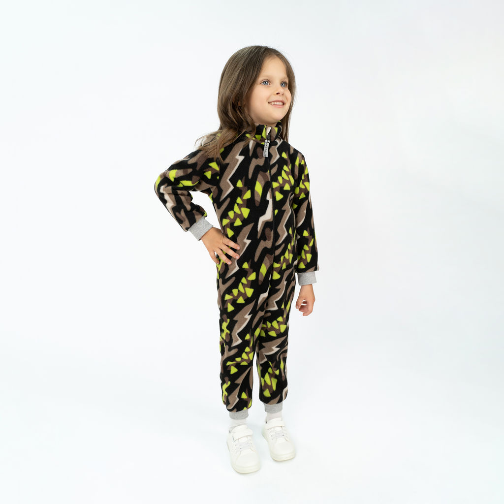 Комбинезон детский черный абстракция 279(ш) (122, 64)