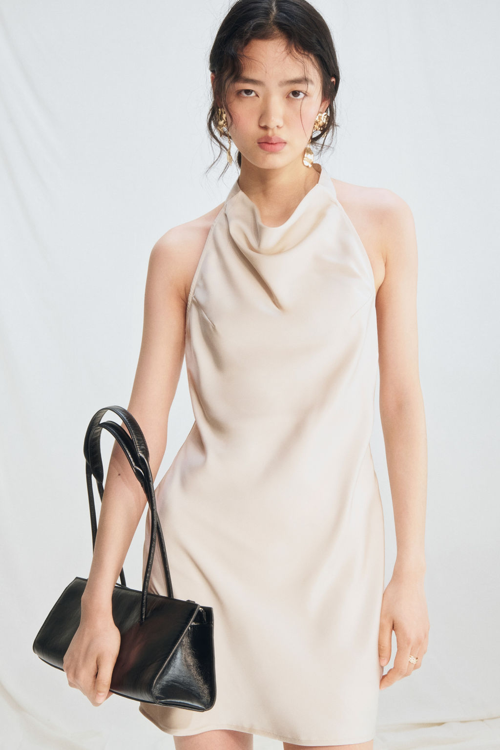 Vestido halter de sat?n - H&m фото 7