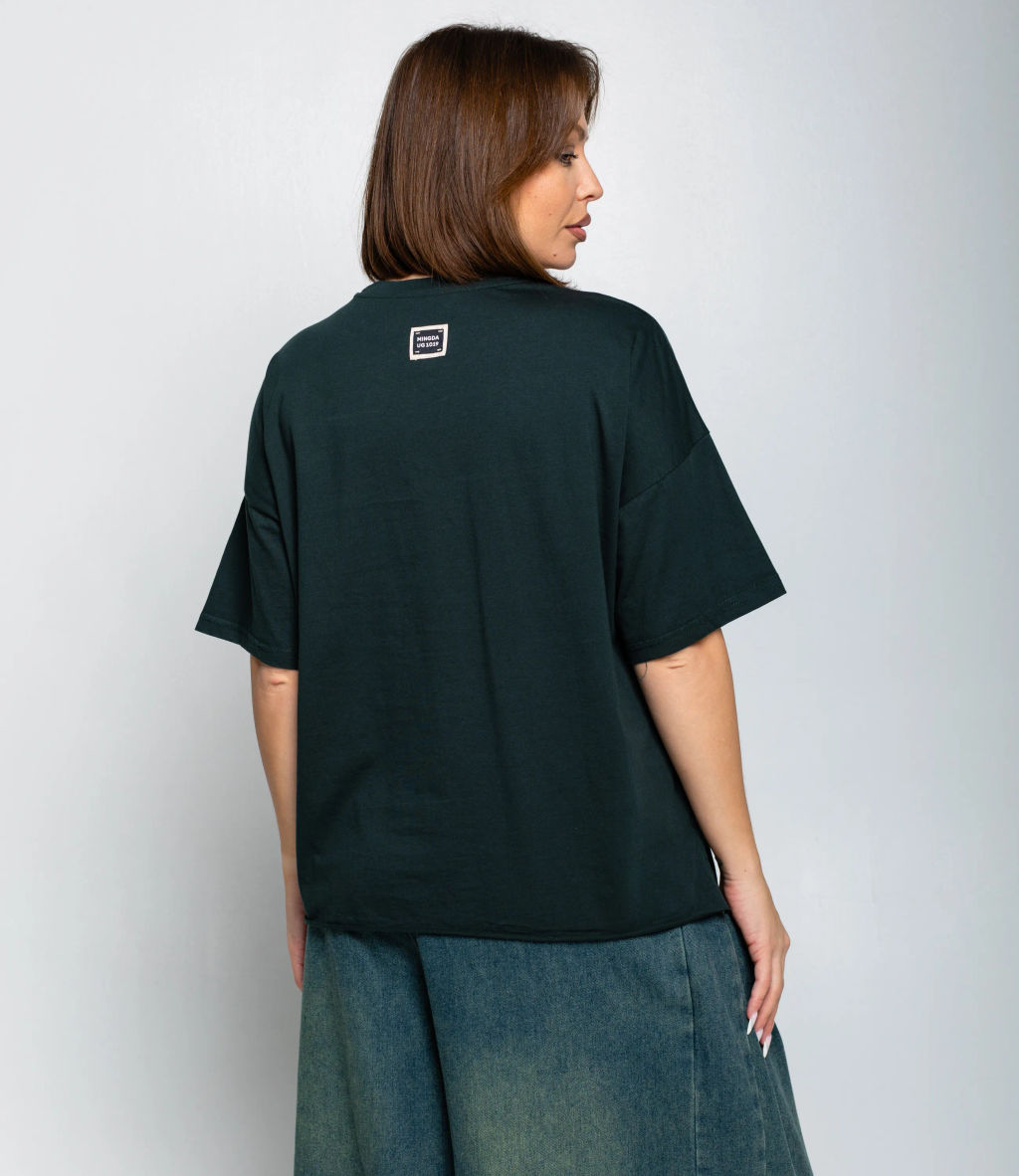 Футболка #КТ1612 (1), изумрудный - Dommod фото 3