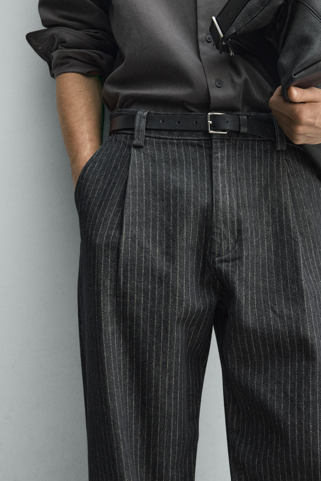 PANTAL?N CHINO RAYA DIPLOM?TICA RELAXED FIT / Gris - Zara фото 5