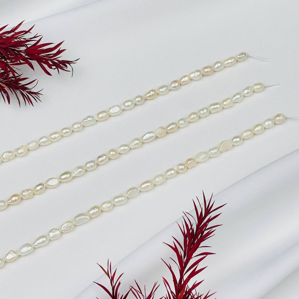 Бусины для украшений из белого Жемчуга 34 см