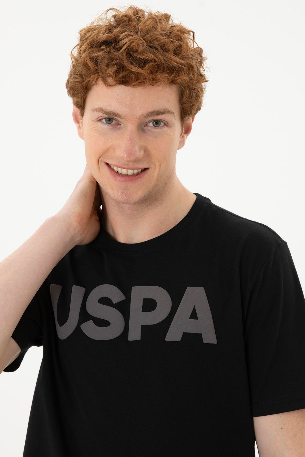 Мужская черная базовая футболка - U.s. polo assn фото 2