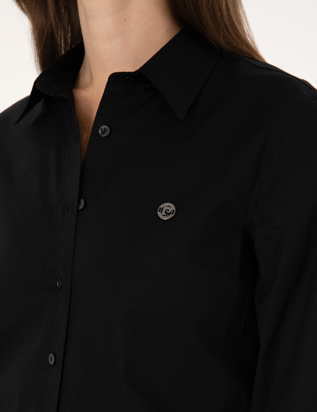 Siyah Slim Fit Uzun Kollu G_mlek