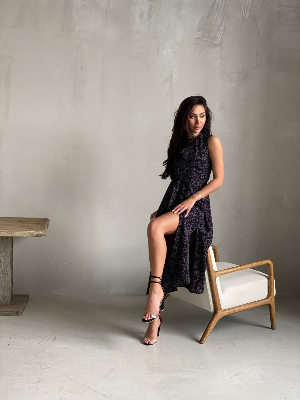 Платье, как из к/ф Красотка, чёрное в горошек - Martichelli фото 17