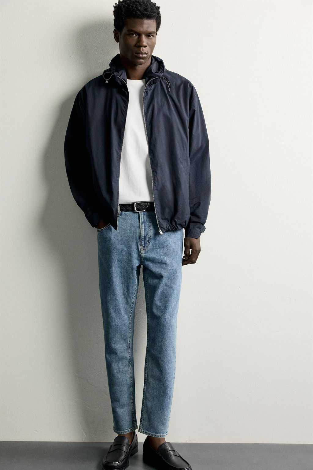 JEANS SLIM CROPPED FIT / Azul medio - Zara фото 6