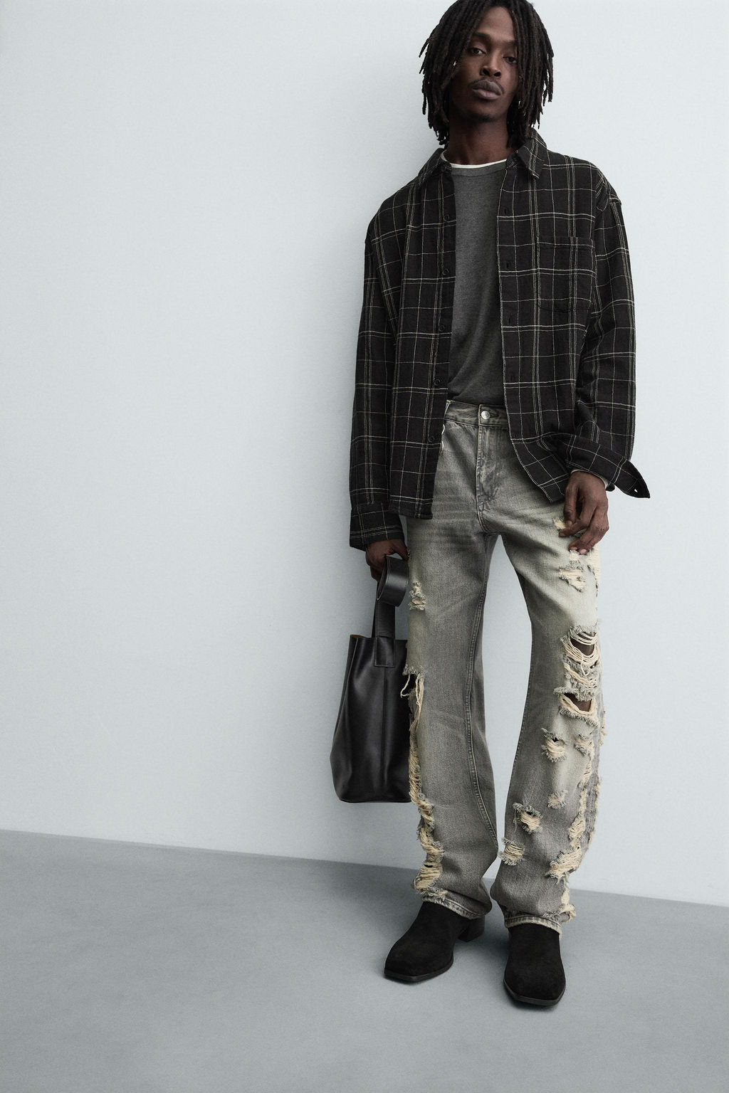 CHECK OVERSHIRT - Zara фото 5
