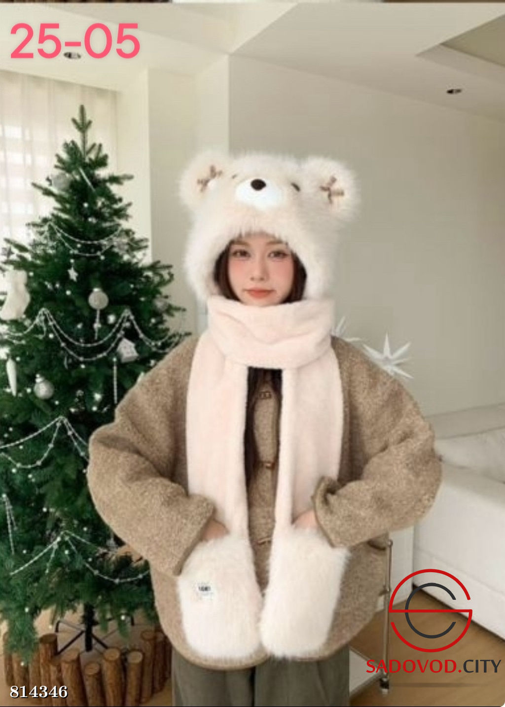 Шапка с отворотом и с ушками - Bruno фото 5