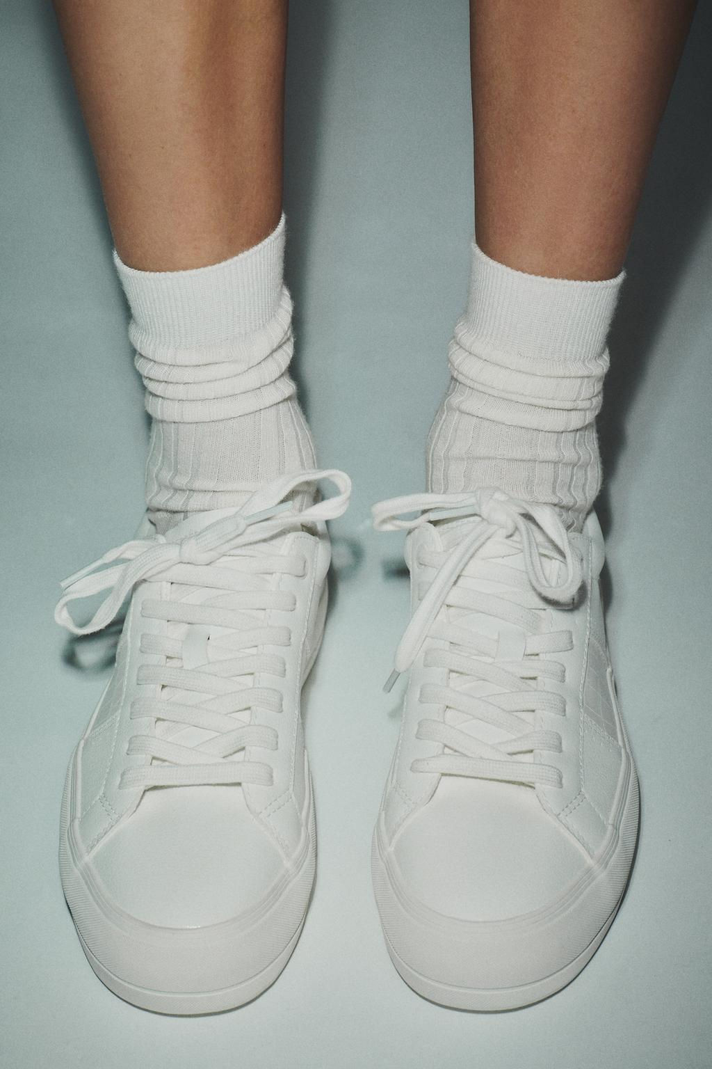 SNEAKERS WITH TOPSTITCH DETAIL - Zara фото 7
