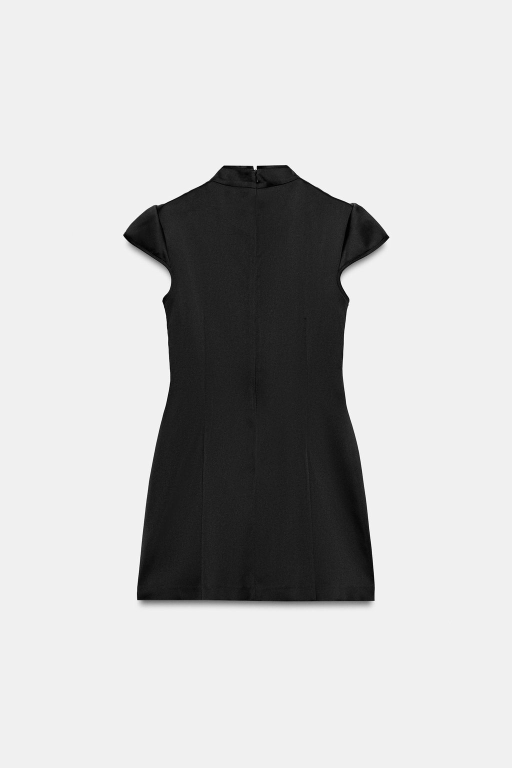 VESTIDO MINI SATINADO ABERTURA / Negro - Zara фото 7