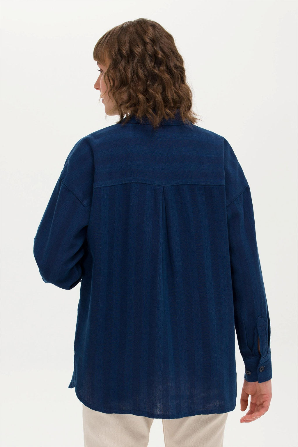 Женская темно-синяя джинсовая рубашка - U.s. polo assn фото 10