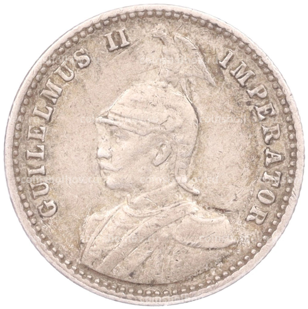 Монета 1/4 рупии 1913 года J Германская Восточная Африка