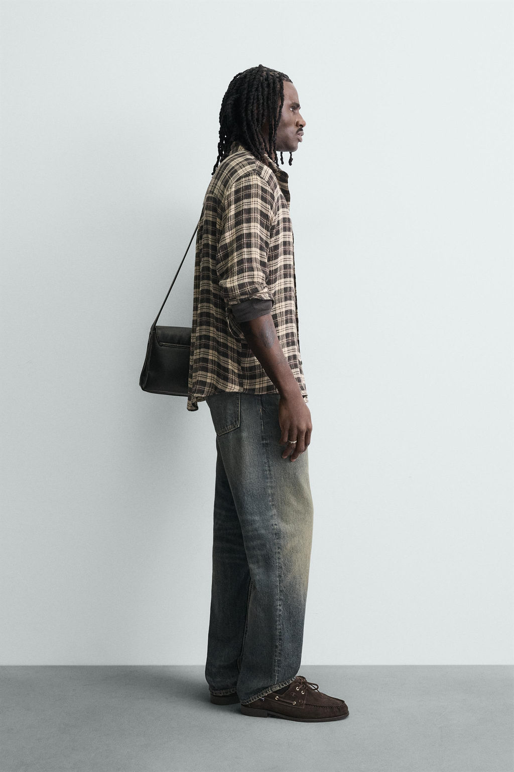 RELAXED FIT CHECK SHIRT - Zara фото 12