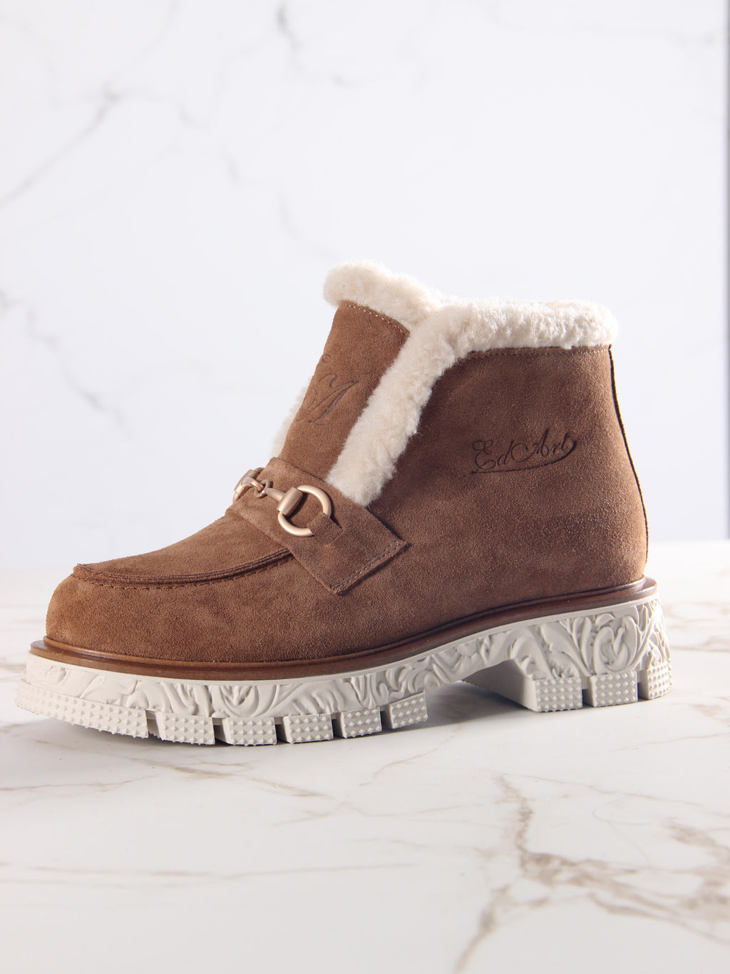 Ботинки 307. PODYUM141 be.светло коричневый замша/Шерсть