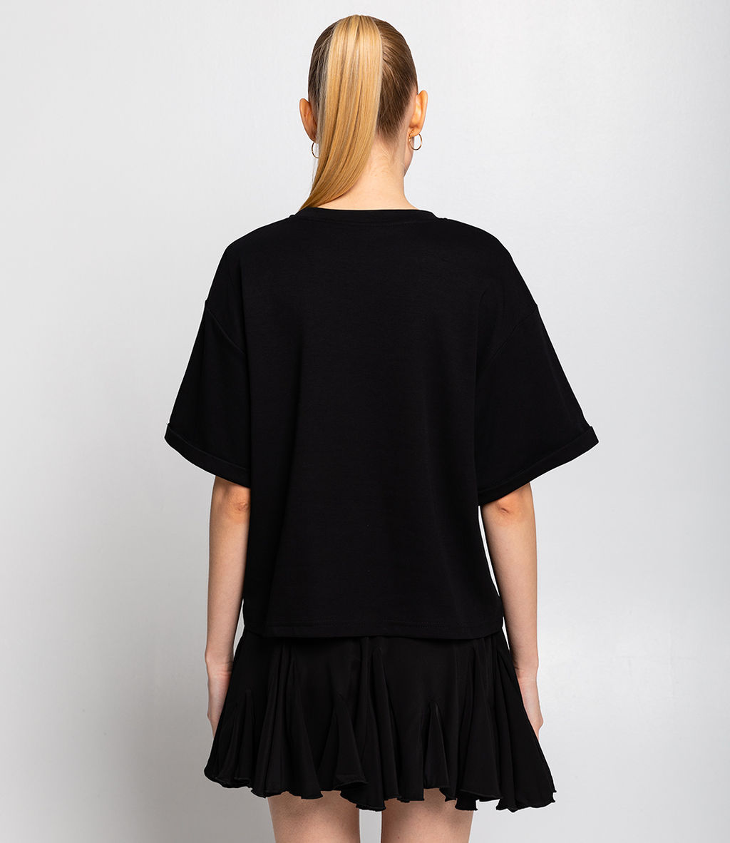 Футболка #КТ5008, чёрный - Dommod фото 3