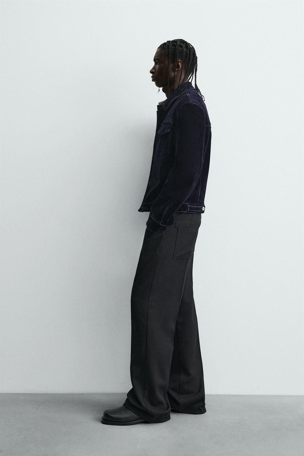 FLARE FIT TWILL TROUSERS - Zara фото 4