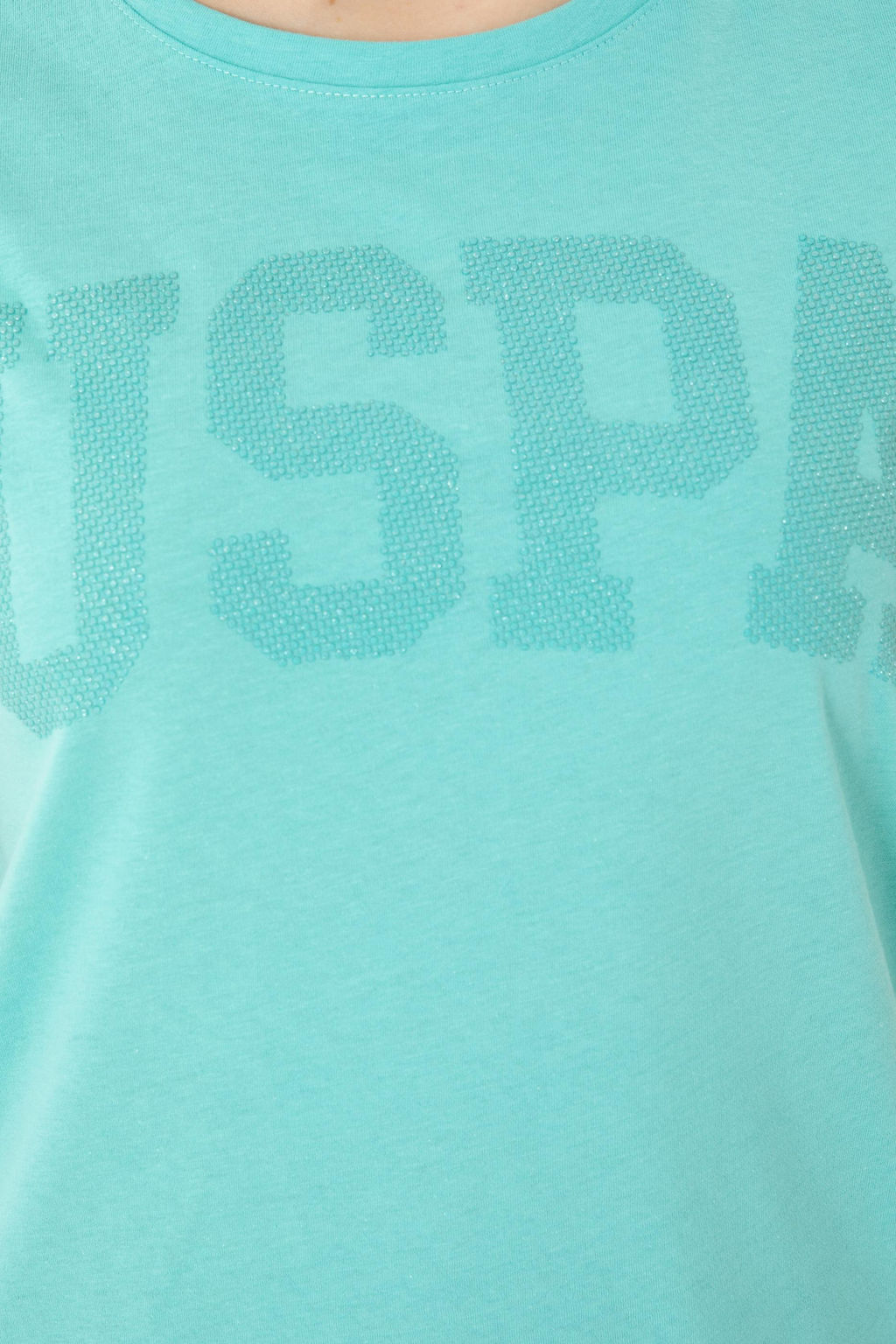 Женская мятная базовая футболка - U.s. polo assn фото 14