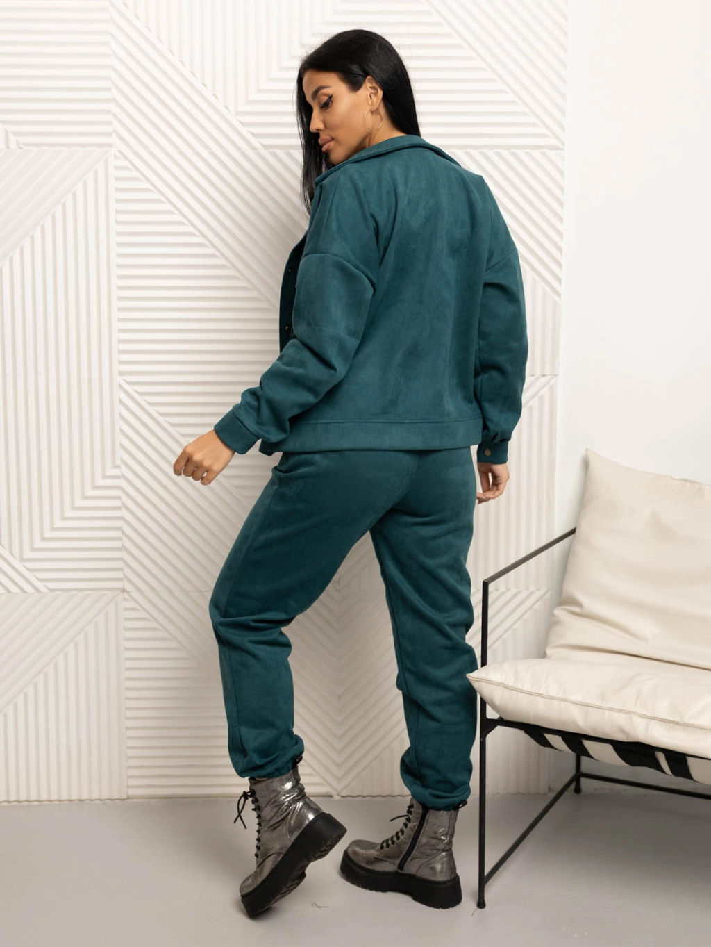 Костюм женский, цвет зеленый