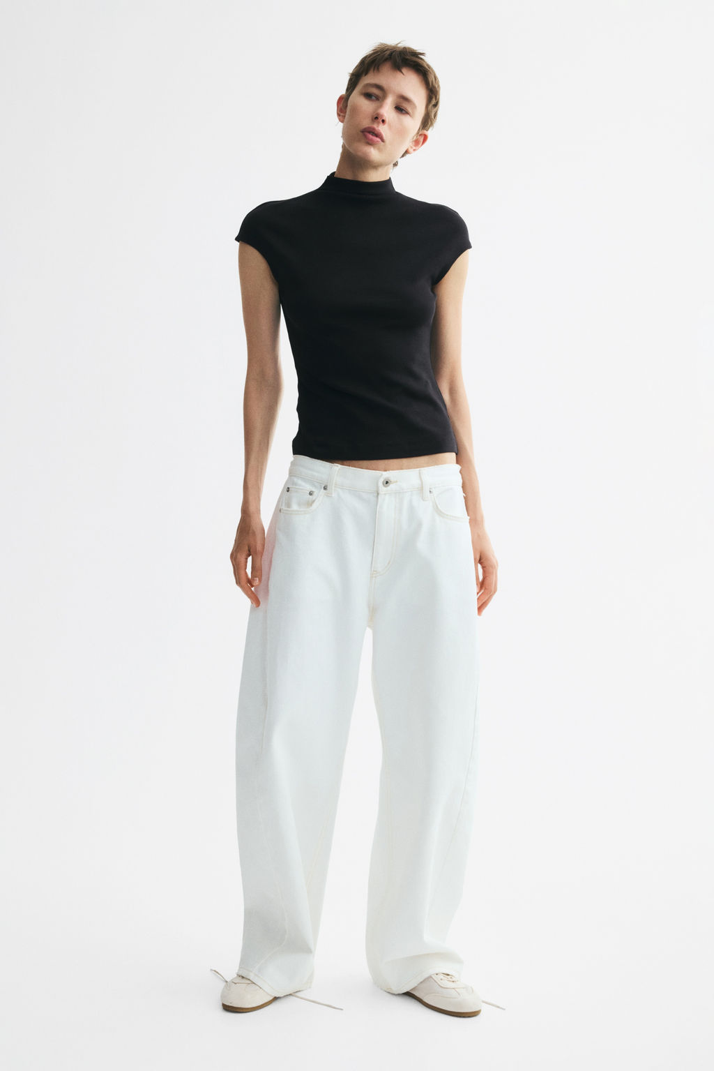 Top de punto con cuello elevado - H&m фото 4