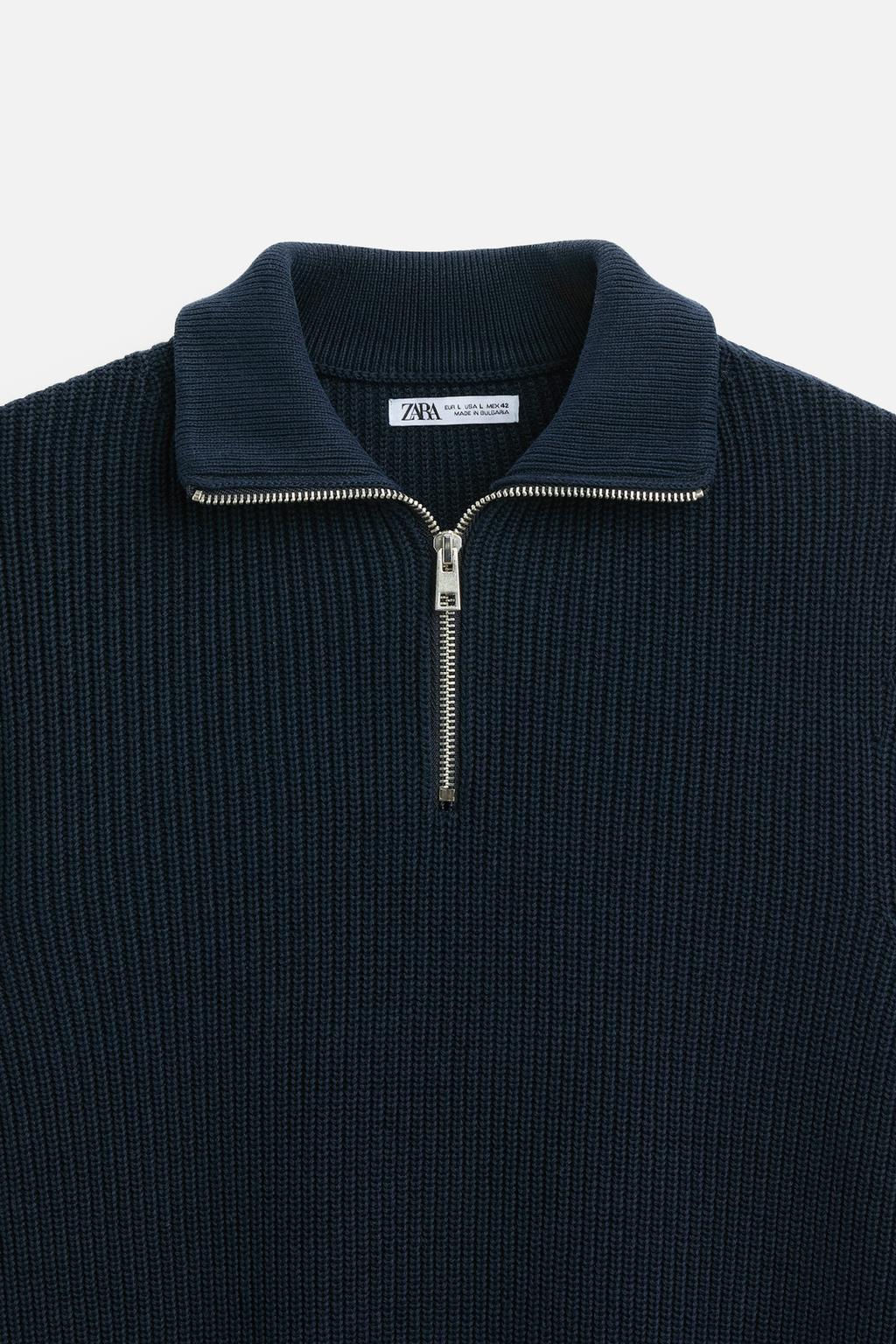 QUARTER-ZIP SWEATER - Zara фото 37