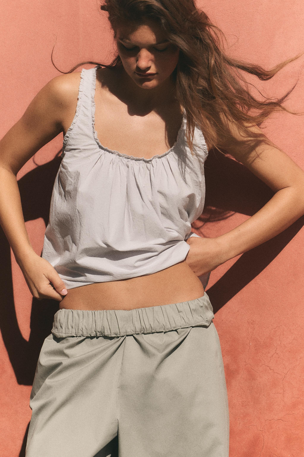 PANTAL?N CULOTTE BAJO AJUSTABLE / Gris?ceo - Zara фото 11