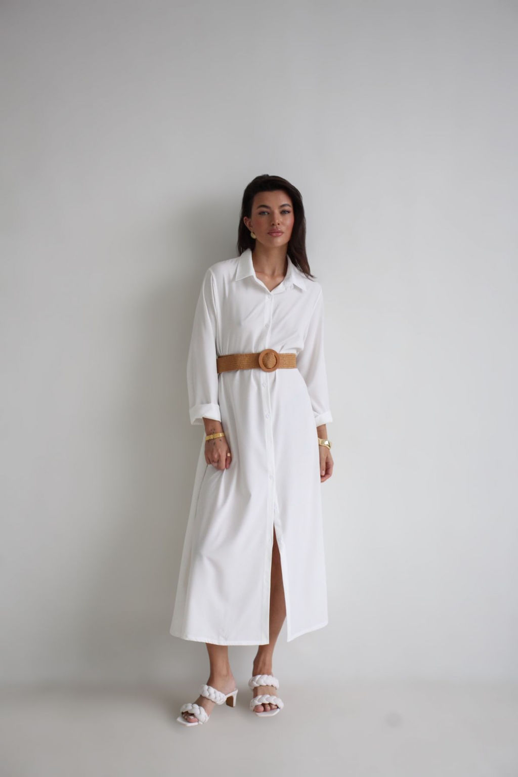 Martichelli Платье голубое с принтом воздушное  фото 8