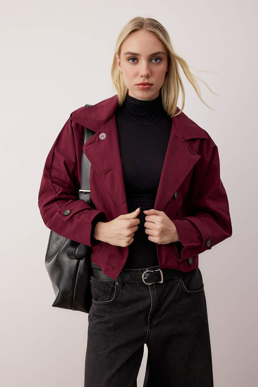 Bordo Regular Trenckot TWOAW26TR00023 - Trendyolmilla фото 2