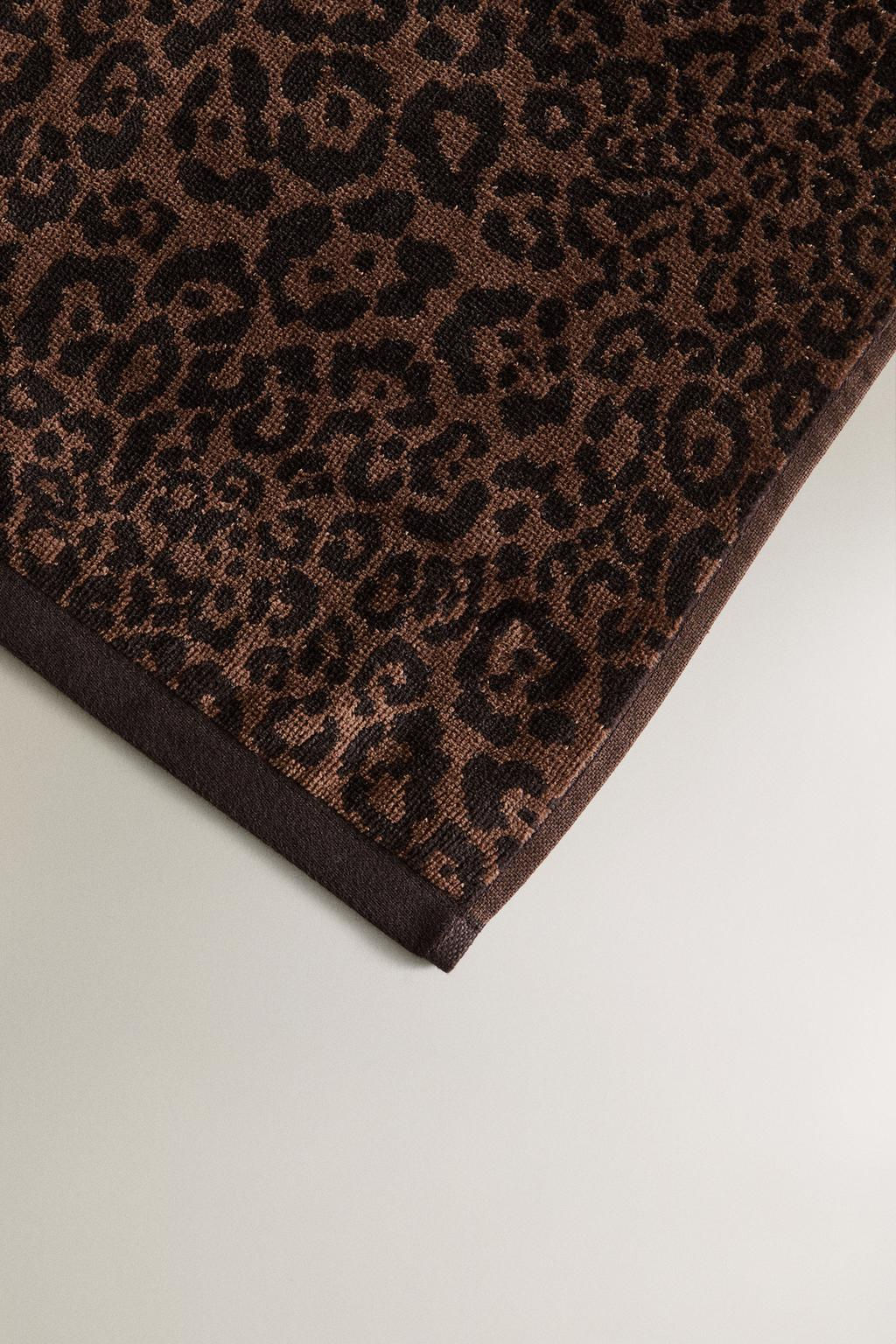 ANIMAL PRINT VELOUR BEACH TOWEL - Zara фото 10